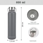 Bluetooth Hoparlörlü Paslanmaz Çelik Termos 600 ml-Çift Katmanlı thumbnail 5