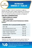 NUTRAXIN OMEGA 3+CoQ-10 60 SOFT GEL thumbnail 2