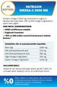 NUTRAXIN OMEGA3 2000 MG 60 SOFT JEL thumbnail 2