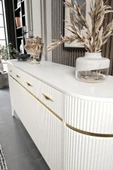PİEDRA MOBİLYA Moduler Mdf Mebran Kapak Oval Konsol thumbnail 2