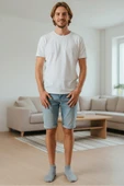 Bravie Bambu Erkek Çorap 786 Gri thumbnail 4