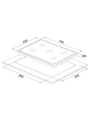 Silverline CS5801E7S01 Gri Gazlı Ankastre Ocak thumbnail 2