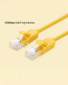 UGREEN CAT5e Ethernet Kablosu, 3 Metre, Sarı, 11232 thumbnail 5