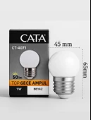 CATA  Top Gece Ampulü  Beyaz Işık thumbnail 1