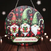 Yılbaşı Cüceleri Kapı ve Duvar Süsü Merry Christmas 2 thumbnail 3