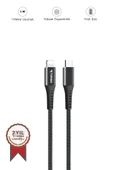 Şarj Kablosu Type-C to Lightning 3.0A Data Kablo AP210 Siyah thumbnail 1