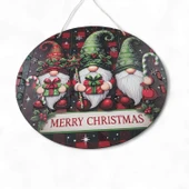 Yılbaşı Cüceleri Kapı ve Duvar Süsü Merry Christmas 2 thumbnail 4