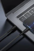 Şarj Kablosu Type-C to Lightning 3.0A Data Kablo AP210 Siyah thumbnail 3
