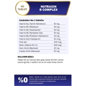 Nutraxin B Vitamin Complex - B Vitamini Takviyesi 60 Tablet thumbnail 5