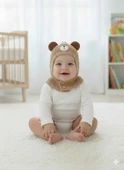 KİTTİ 25480-01 DÜĞMELİ BOYUNLUK TRİKO BERE thumbnail 2