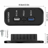 USB Car Charger - UCC-316 2.4A+QC+PD thumbnail 2