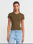 31673 DİLVİN V YAKA T-SHIRT thumbnail 2