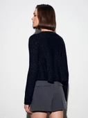 10832 DİLVİN PEPLUM PULLU SİMLİ TRİKO KAZAK thumbnail 7
