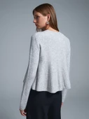 10832 DİLVİN PEPLUM PULLU SİMLİ TRİKO KAZAK thumbnail 6