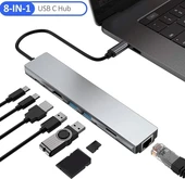 Abatech 8 in 1 Type C to HDMI, SD/ TF, 2 USB 3.0, USB-C PD thumbnail 3
