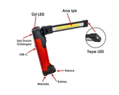 İZELTAŞ COB LED Katlanır Çalışma Lambası 400 LM thumbnail 2