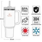 Igloo Stadler Thermo-Mug 1.2 Litre-BEYAZ thumbnail 4