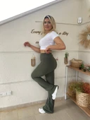 Oysho Kumaş İspanyol Paça Pantolon thumbnail 6