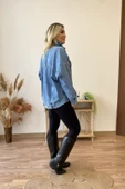 Oversize Jean Ceket thumbnail 4