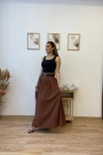 Kemerli Uzun Kloş Etek thumbnail 2