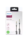 Philips Aux Spiral Kablo Siyah thumbnail 1