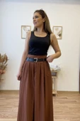Kemerli Uzun Kloş Etek thumbnail 5