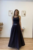 Kemerli Uzun Kloş Etek thumbnail 7