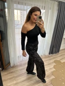 Payetli Jogger Pantolon thumbnail 5