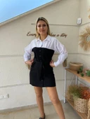 Gömlek Detaylı Bağlamalı Elbise thumbnail 2
