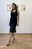 Asimetrik Tül Volanlı Midi Etek thumbnail 2