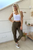 Bel Detaylı Kargo Pantolon thumbnail 7