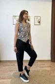 Leopar Desenli Atlas Yelek thumbnail 6
