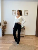 Çımalı Esnek Palazzo Pantolon thumbnail 2