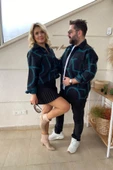 Siyah Desenli Kaşe Gömlek thumbnail 1