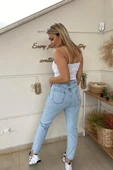 Açık Mavi Mom Jean thumbnail 4