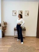 Çımalı Esnek Palazzo Pantolon thumbnail 7