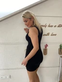 Halter Yaka Mini Basic Elbise thumbnail 4