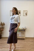 Leopar Baskılı Beyaz Tshirt thumbnail 3