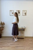 Leopar Baskılı Beyaz Tshirt thumbnail 2