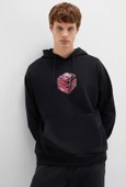Mavi 0S10397 Baskılı Erkek Kapüşonlu Sweatshirt thumbnail 1