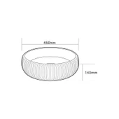 Lena Tezgahüstü Lavabo (Altın) E-4161A thumbnail 2