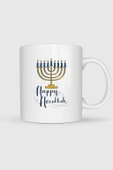 Happy Hanukka Tasarımlı Kupa Bardak thumbnail 1