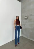 7403 LACARİNO PANTOLON MINI FLARE thumbnail 9