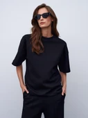31975 DİLVİN KISA KOLLU OVERSİZE TSHIRT thumbnail 5