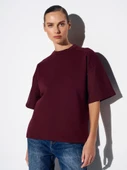 31975 DİLVİN KISA KOLLU OVERSİZE TSHIRT thumbnail 2