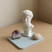 Oval Kenar İnce Altlık 12x8cm thumbnail 2