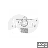 Roca Aqua Ankastre Su Çıkış Dirseği - Krom AG0083700R thumbnail 3