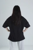 Oversize Siyah T-Shirt COC1315 thumbnail 4