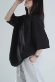 Oversize Siyah T-Shirt COC1315 thumbnail 3