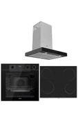 Ferre STEAM PLUS SERİSİ 3LÜ CAM ANKASTRE SET (QEP64CS-MS261-D100) thumbnail 1